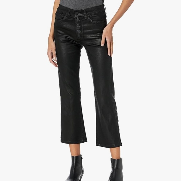 Joe's Jeans Pants - NWOT Joe's Jeans the Callie high rise cropped pants button fly black wax coated